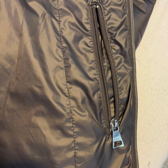 Karl Lagerfeld Paris Women's Lightweight Packable Puffer Down Jacket Size Medium - Picture 10 of 16
